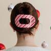 Teleties Flat Round Clip groß Candy Cane Crush
