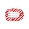 Teleties Flat Round Clip medium Candy Cane Crush