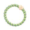ByEloise Woven Gold Heart Kiwi Crush