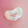 Teleites  Mother of Pearl Hearts Flat Hair Clip