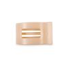 Teleties Small Flat Rectangle Hair Clip Almond Beige