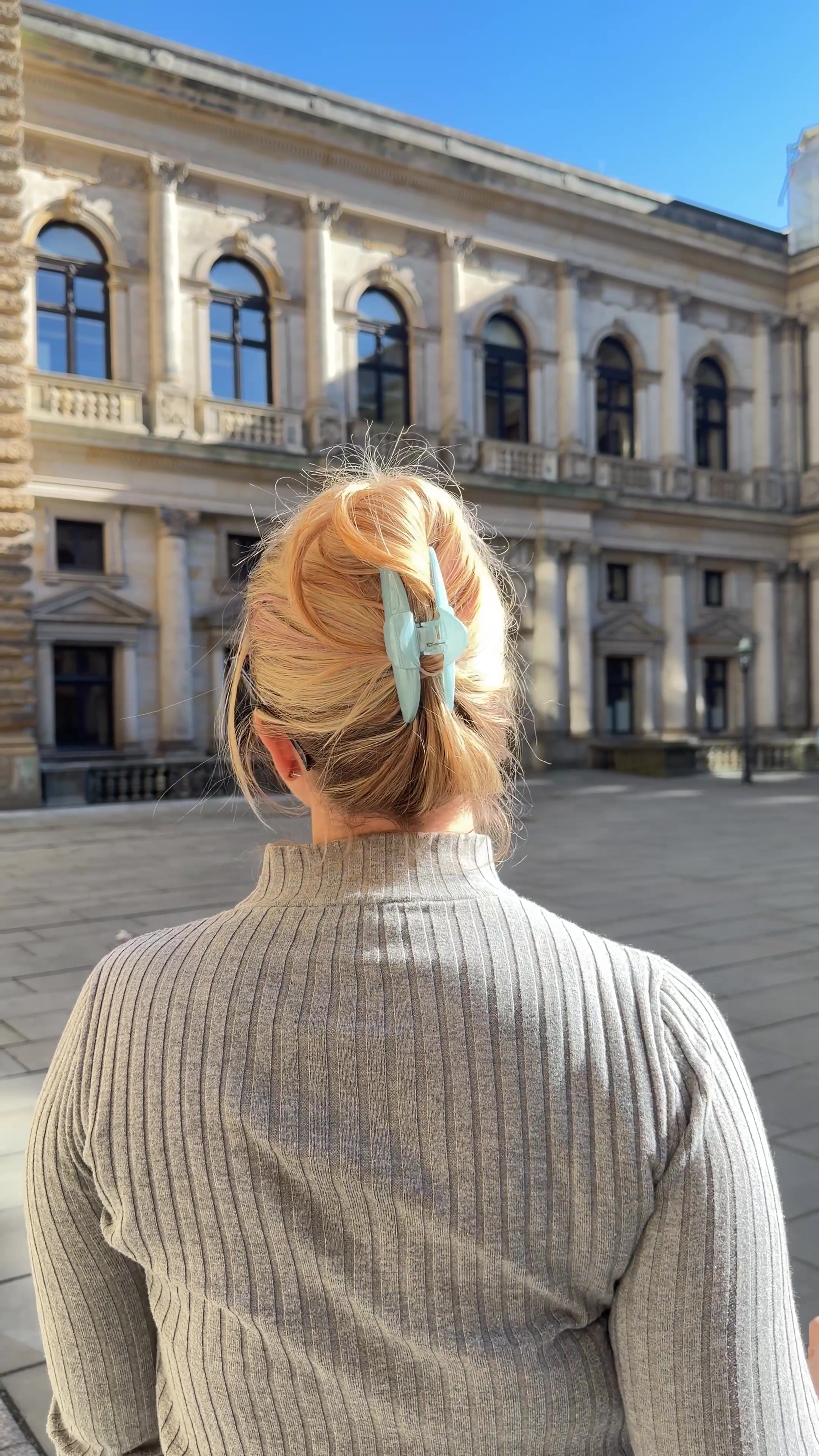 Helly Hair Haarklammer Emma rauchblau